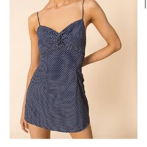 Superdown Navy Star Print Dress